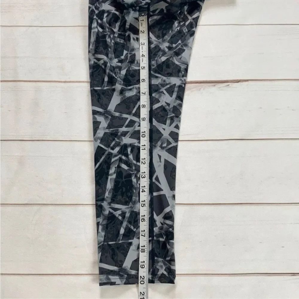 Athleta Floral Geo Sonar Leggings Slate Gray Size Small